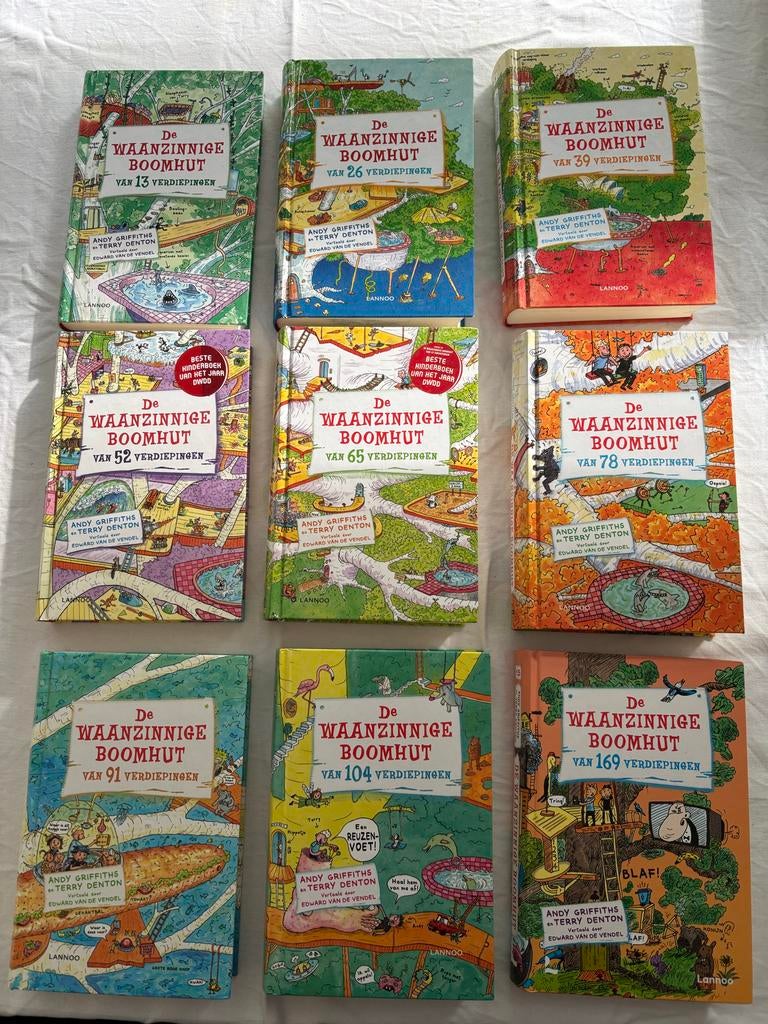 De Waanzinnige Boomhut boeken 1, 2, 3, 4, 5, 6, 7, 8 en 13, Boeken, Ophalen of Verzenden, Zo goed als nieuw, Fictie