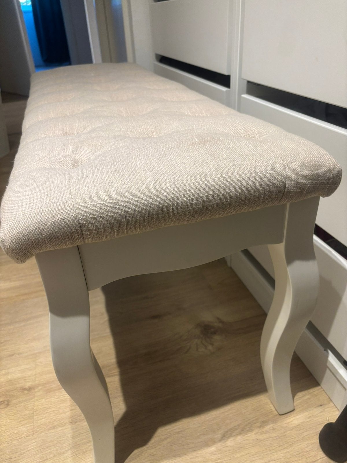 Nog in zeer goede ataat bankje, Ophalen, Minder dan 50 cm, 125 cm of meer, Zo goed als nieuw