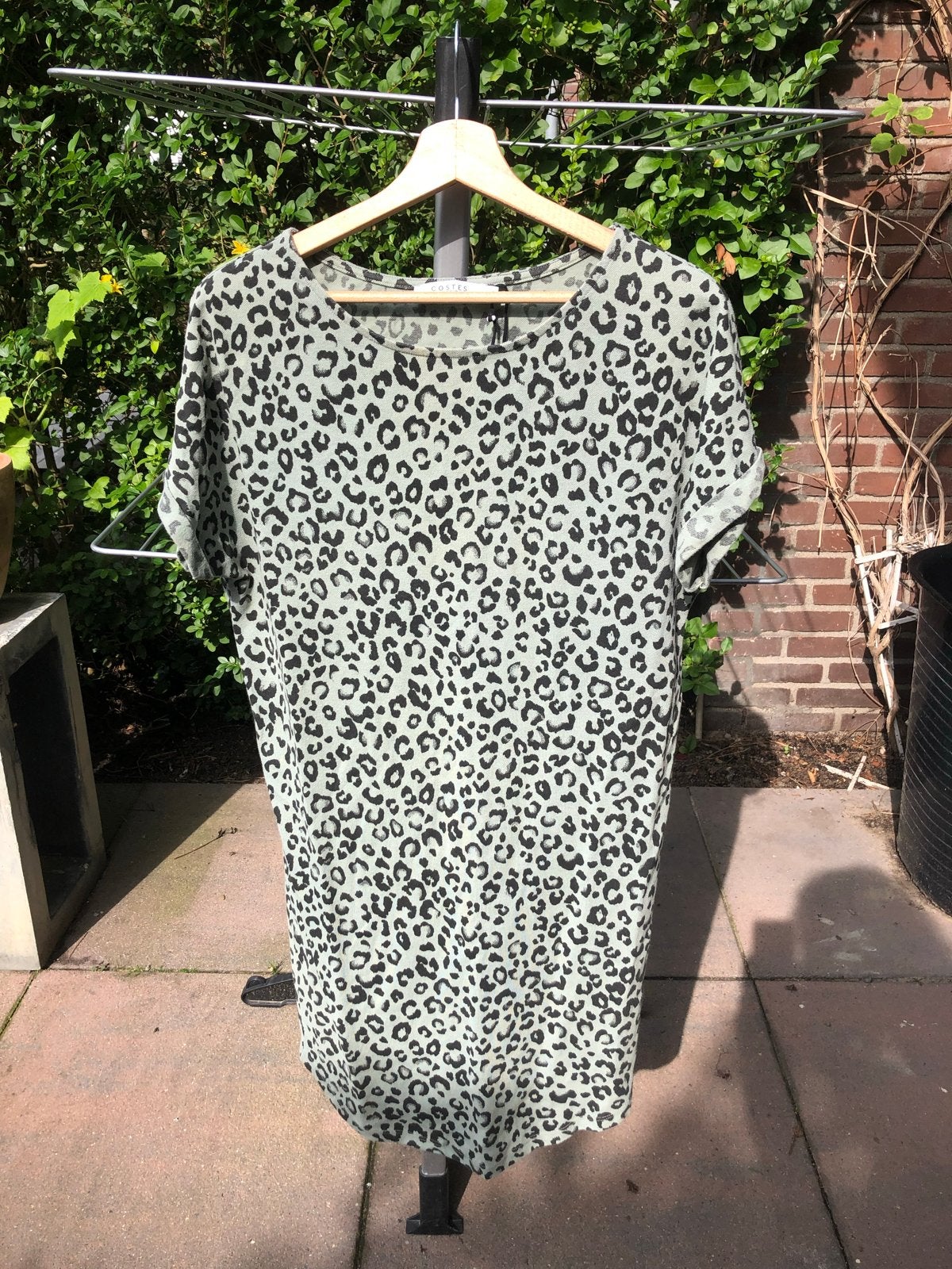 Costes Basic Luipaardprint Jurk Maat M, Maat 38/40 (M), Ophalen of Verzenden, Zo goed als nieuw, Knielengte