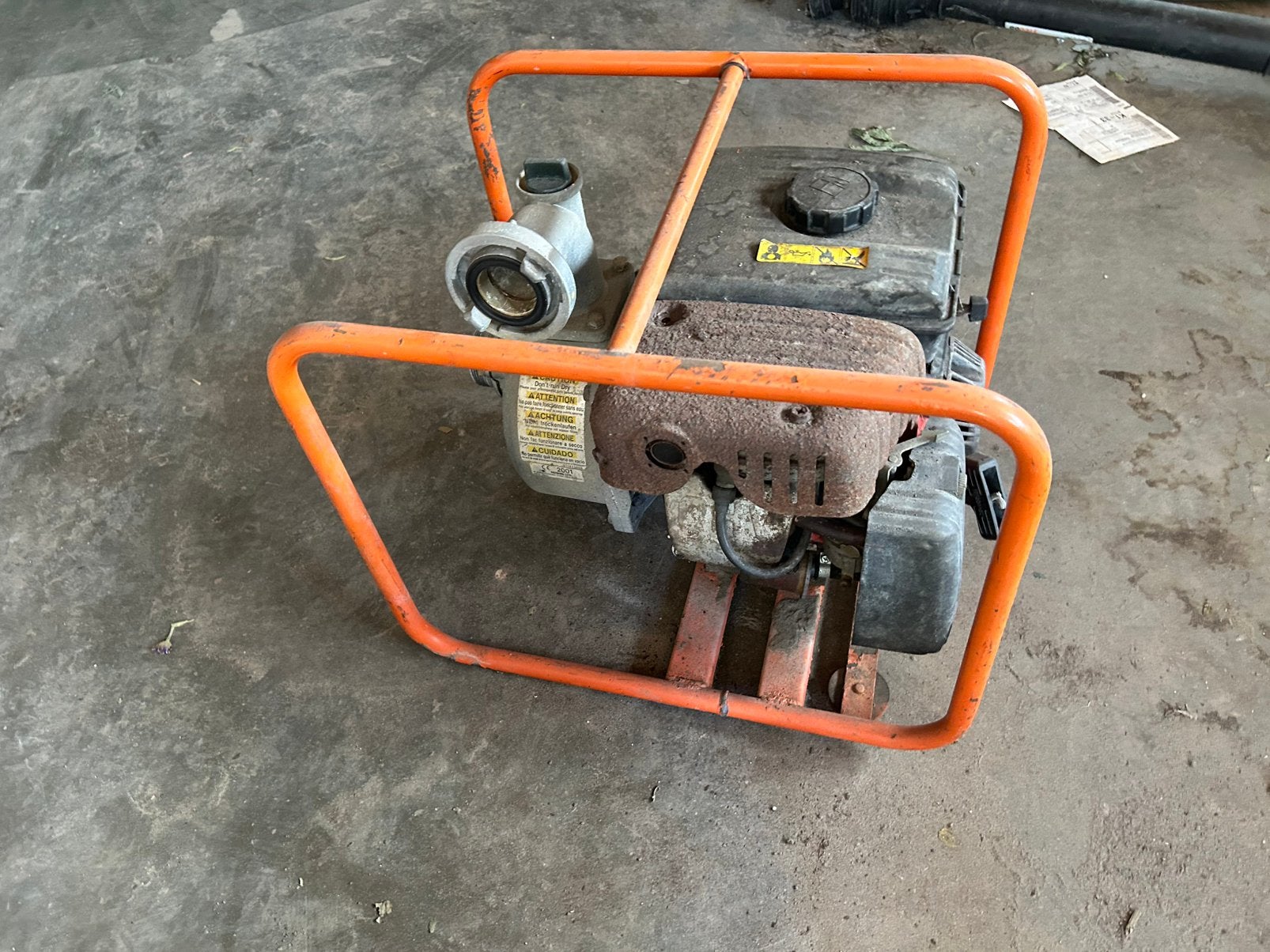 Tk mitsubishi benzine waterpomp, Tuin en Terras, Waterpompen, Ophalen of Verzenden, Gebruikt, Handmatig, Beregeningspomp