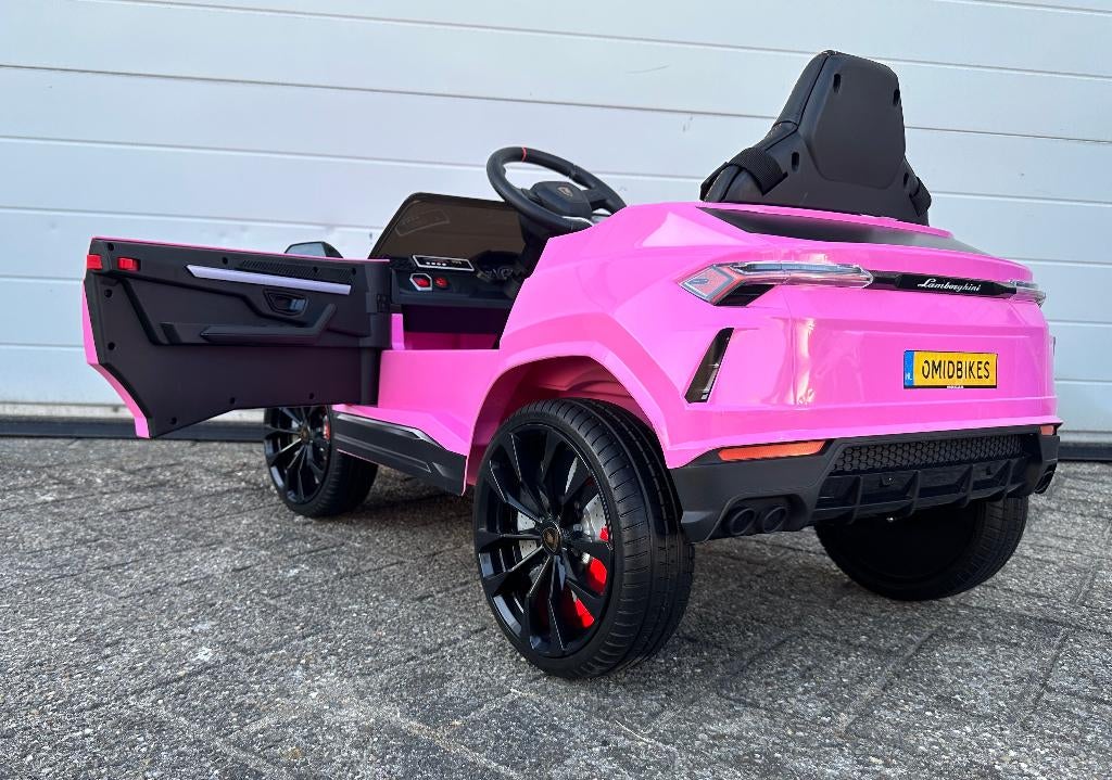 Lamborghini Urus 12v Roze RC - Leer - Rubberbanden - FM, Ophalen of Verzenden, Nieuw