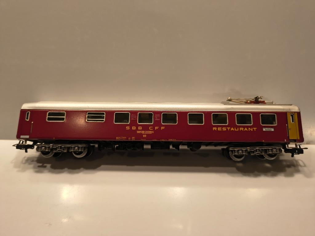 Marklin SBB Speisewagen, Wisselstroom, Gebruikt, Wagon, Ophalen of Verzenden