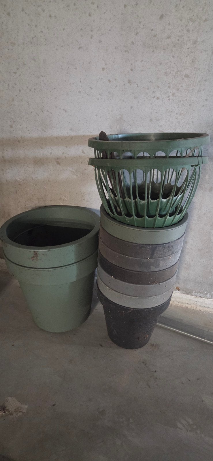 Bloempot, Ophalen, Kunststof, Rond, Minder dan 40 cm