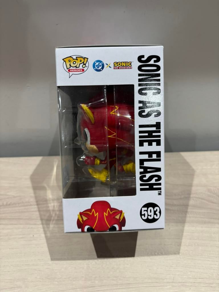 Sonic as The Flash #593 Funko Pop! Justice League x Sonic, Funko Europe, Ophalen of Verzenden, Zo goed als nieuw, 4th floor, 1 Queen Caroline St, London W6 9YN, Verenigd Koninkrijk