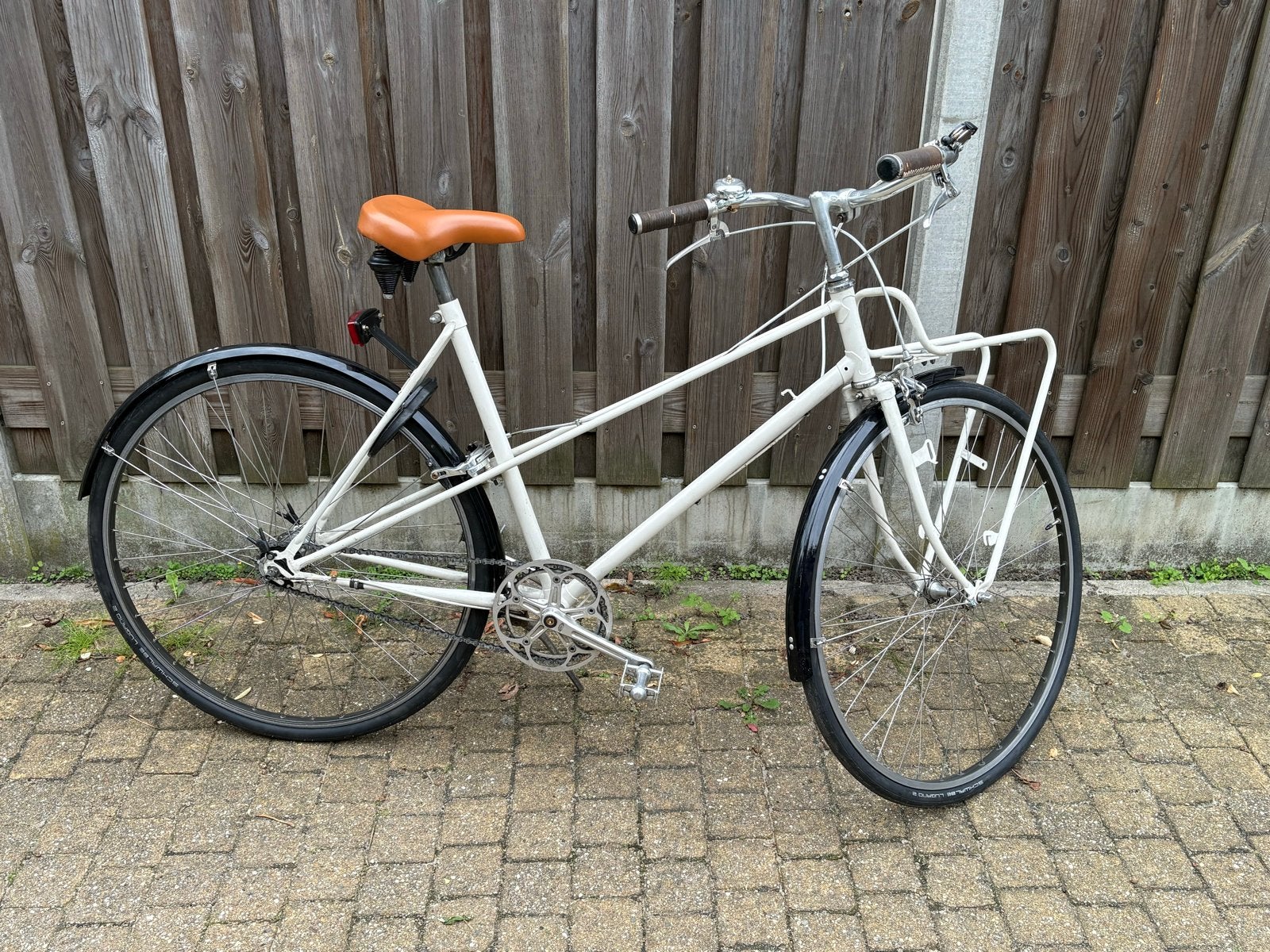 Vintage stadsracer, Fietsen en Brommers, Ophalen, Gebruikt, Velgrem, Versnellingen