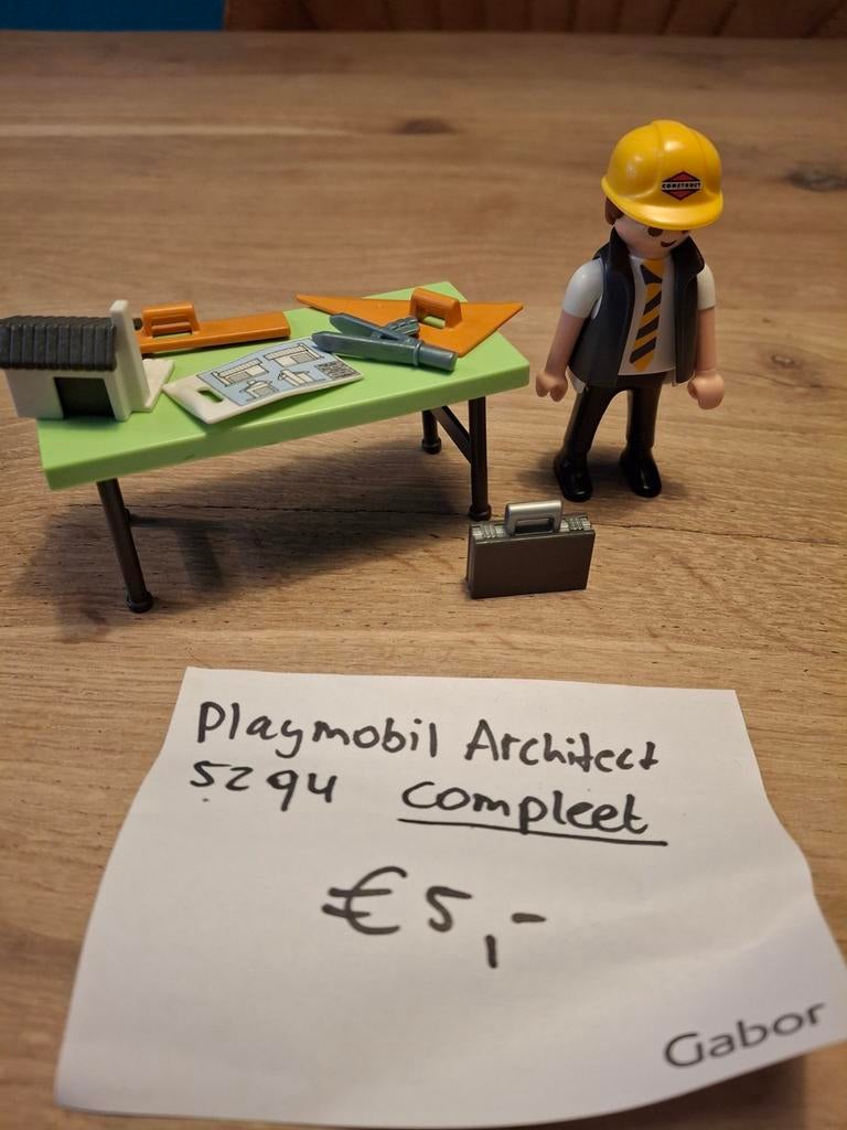 Playmobil Architect set 5294 - Compleet!, Ophalen of Verzenden, Zo goed als nieuw