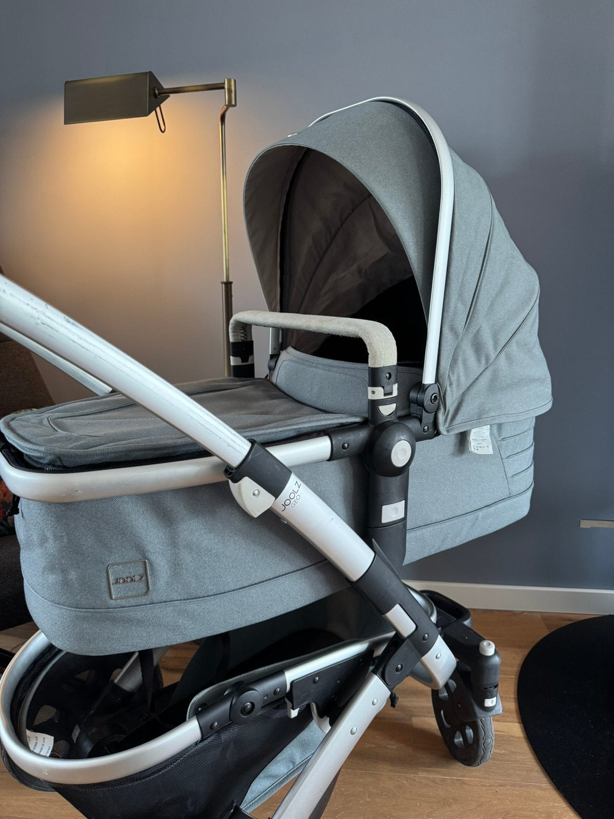 Joolz Geo2 light Grey kinderwagen met Maxi Cosi adapters, Gebruikt, Combiwagen, Met autostoeltje, Ophalen