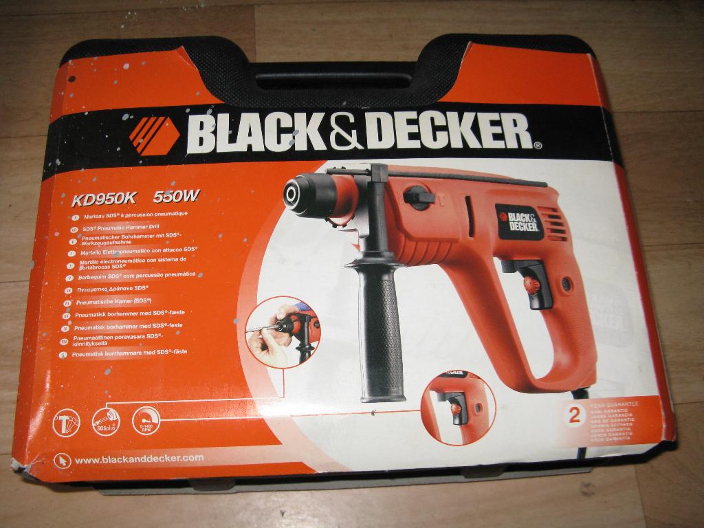 Black en Decker Pneumatische Hamer, Doe-het-zelf en Verbouw, Gereedschap | Boormachines, Gebruikt, Boor- en/of Breekhamer, Variabele snelheid