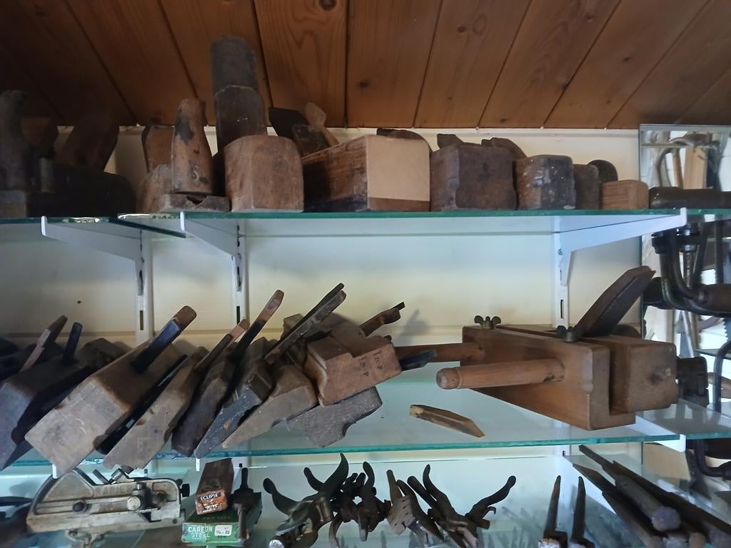 Oud gereedschap, schaven, zagen en decoratie-artikelen, Antiek en Kunst, Antiek | Gereedschap en Instrumenten, Ophalen of Verzenden