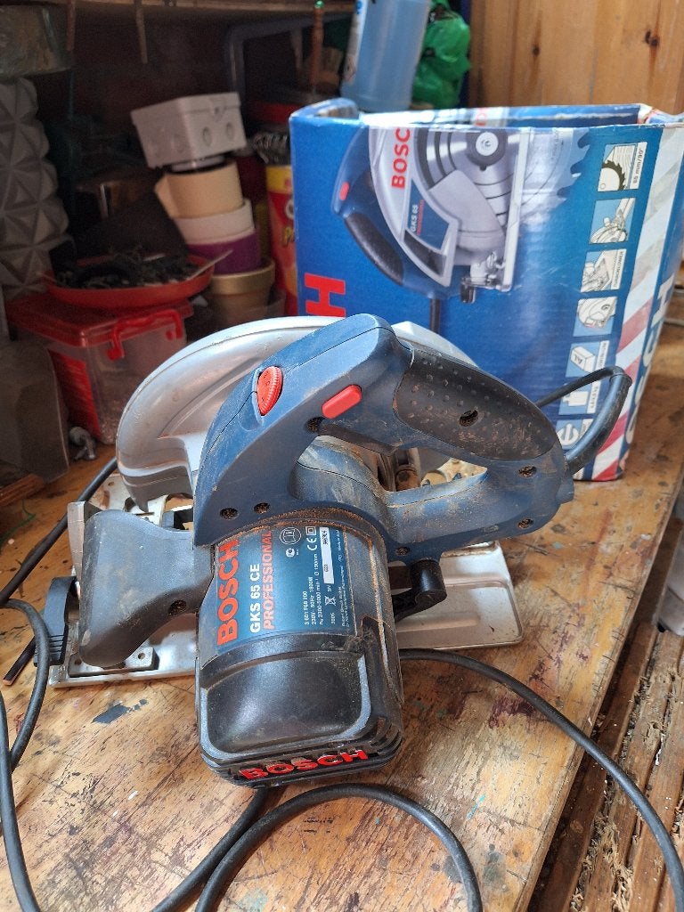 Bosch GKS 65 Professional cirkelzaag, Ophalen, Gebruikt, Cirkelzaag, 30 tot 70 mm