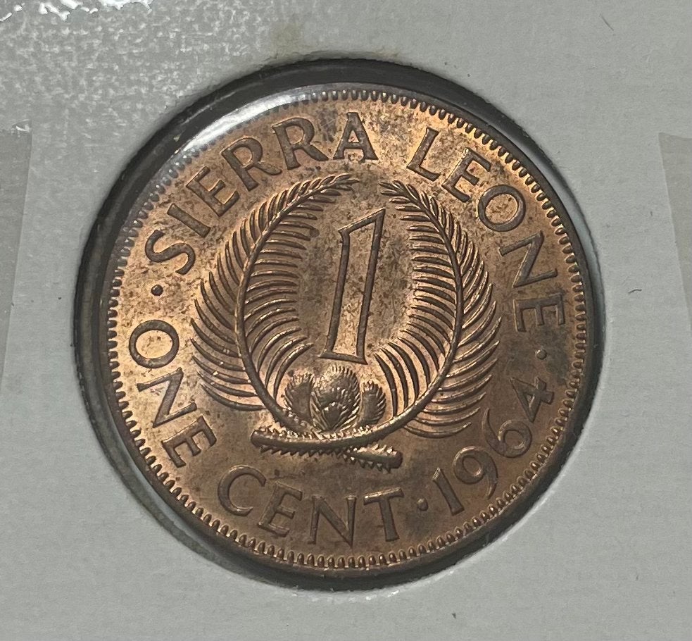 1 cent Sierra Leone 1964, Ophalen of Verzenden, Overige landen
