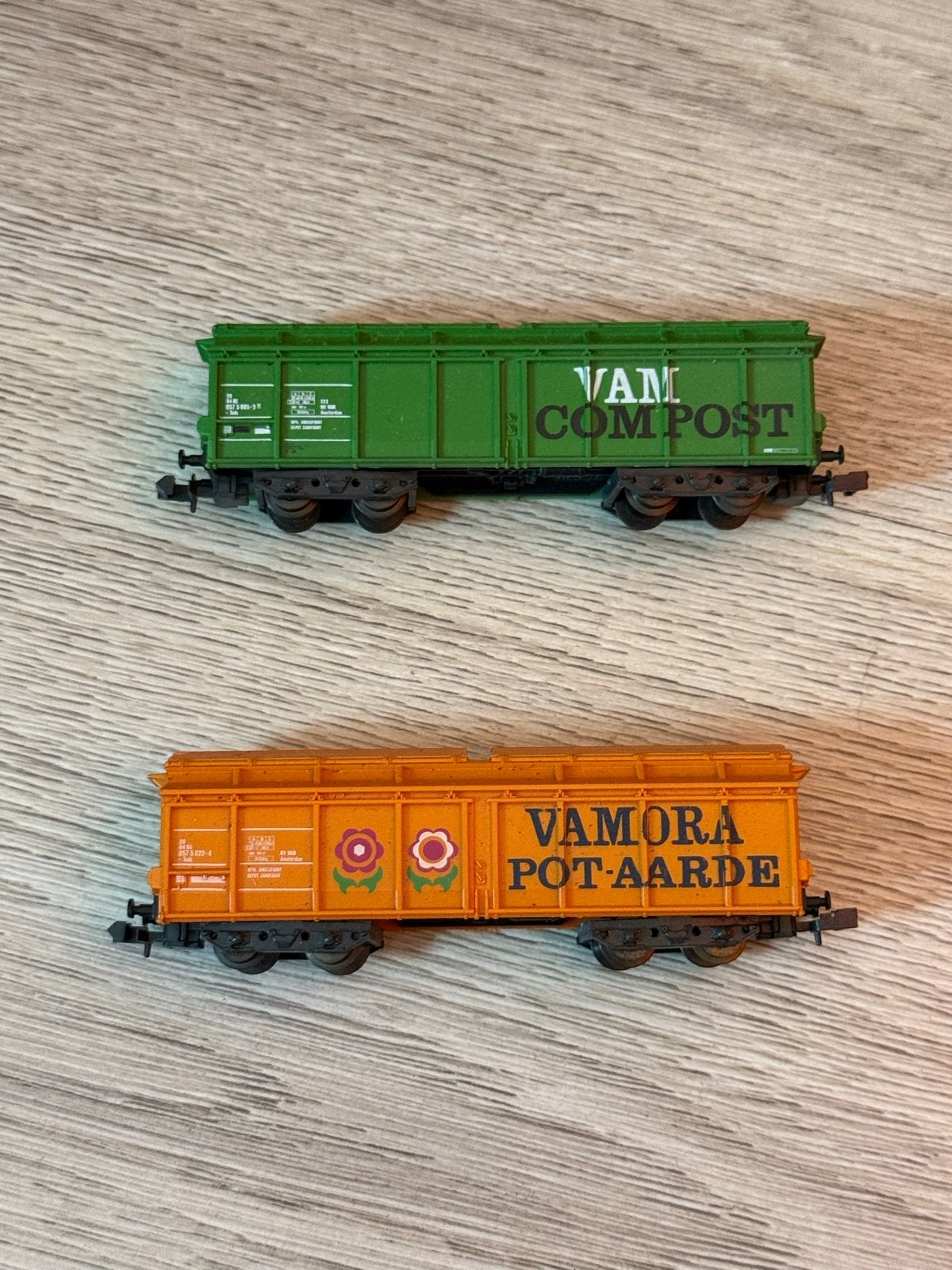Minitrix N Scale NS VAM Compost  & VAMORA Pot-Aarde wagon, Overige merken, Gebruikt, Gelijkstroom, Wagon
