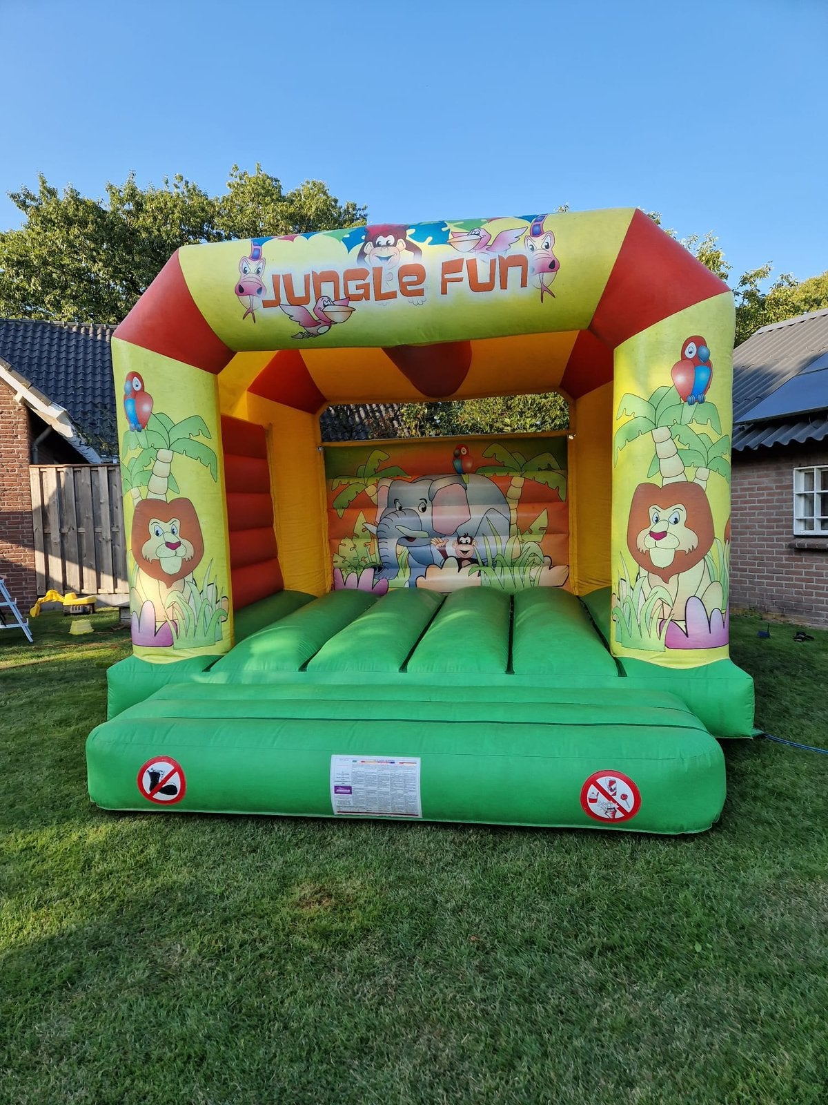 Jungle fun diertjes springkussen, Ophalen, Zo goed als nieuw