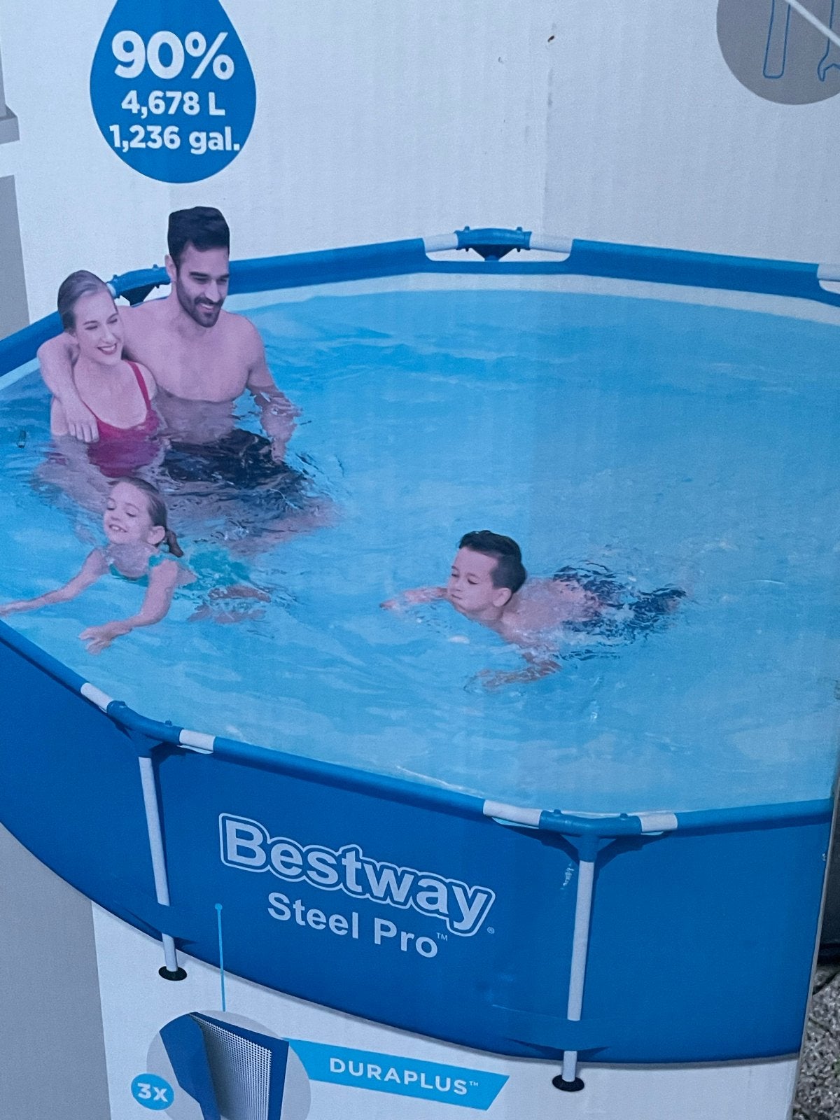 Bestway Steel Pro Opzetzwembad 3.05m x 76cm, Tuin en Terras, Ophalen, Minder dan 80 cm, Rond, Opzetzwembad