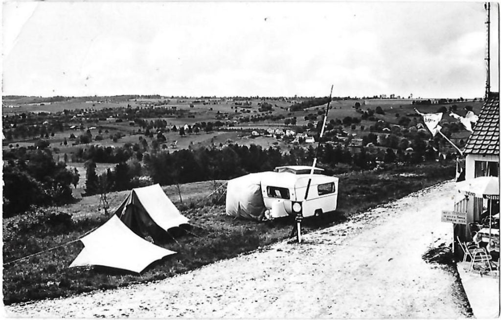 Slenaken camping de loorberg oude ansichtkaart ( a1686 ), Ophalen of Verzenden, 1960 tot 1980, Gelopen
