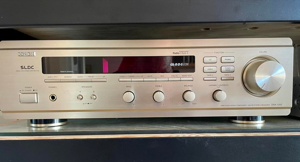 Denon DRA-1000 Receiver & DCD-1550AR CD-speler Champagne, Denon, Ophalen of Verzenden, Zo goed als nieuw, 60 tot 120 watt