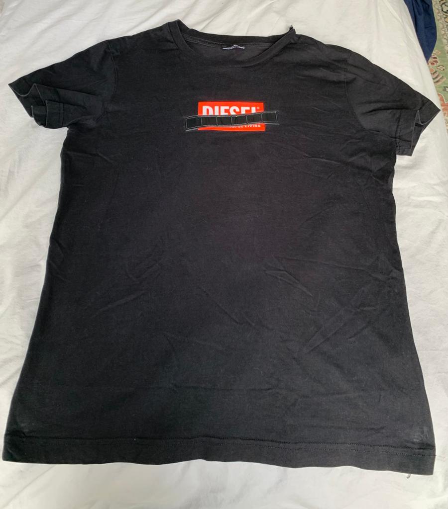 Mooi zwart Diesel shirt maat S, Kleding | Heren, T-shirts, Ophalen of Verzenden, Zo goed als nieuw, Zwart