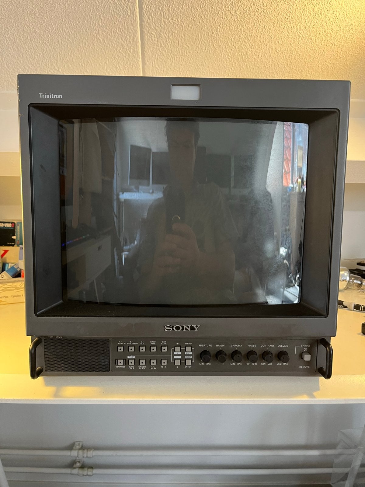 Sony Trinitron PVM-14M2E CRT Monitor, Gebruikt, 50 Hz, Ophalen of Verzenden, HD Ready (720p)