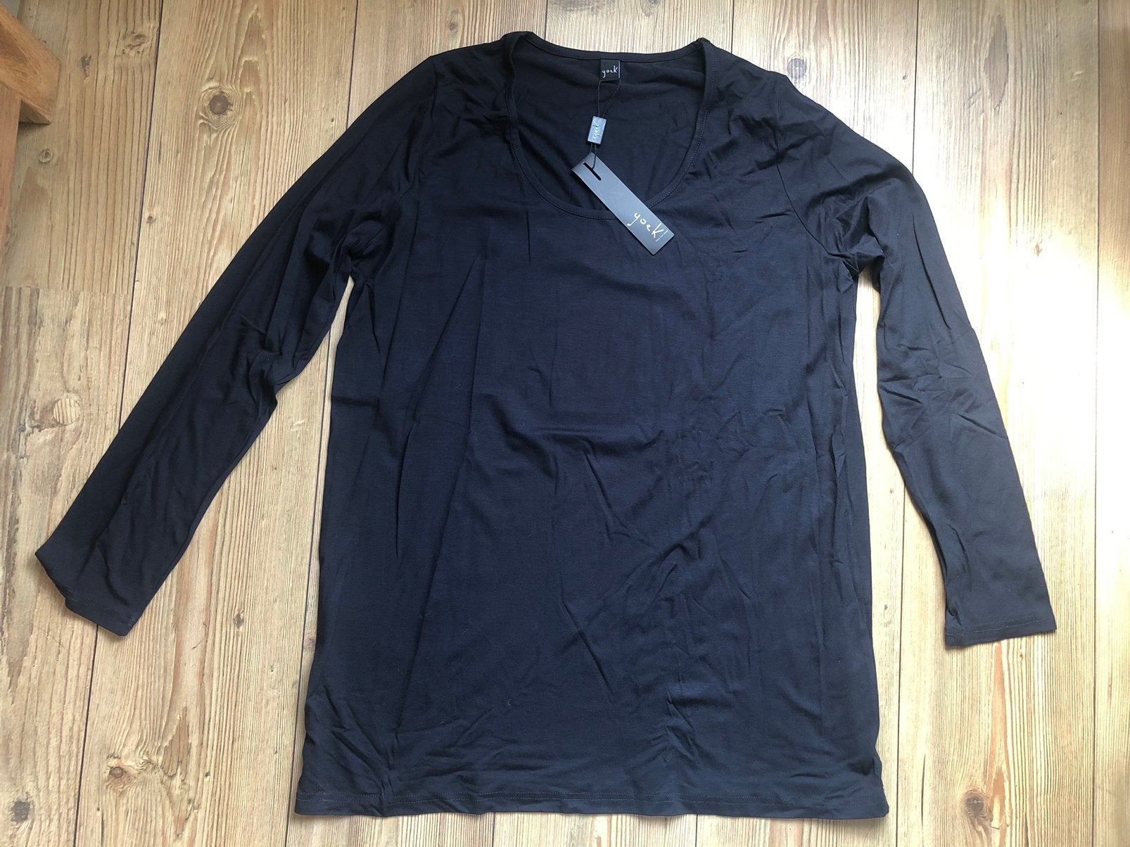 Nieuwe Longsleeve met kaartje antraciet maat M Yoek, Kleding | Dames, Ophalen of Verzenden, Nieuw, Maat 42/44 (L), Grijs
