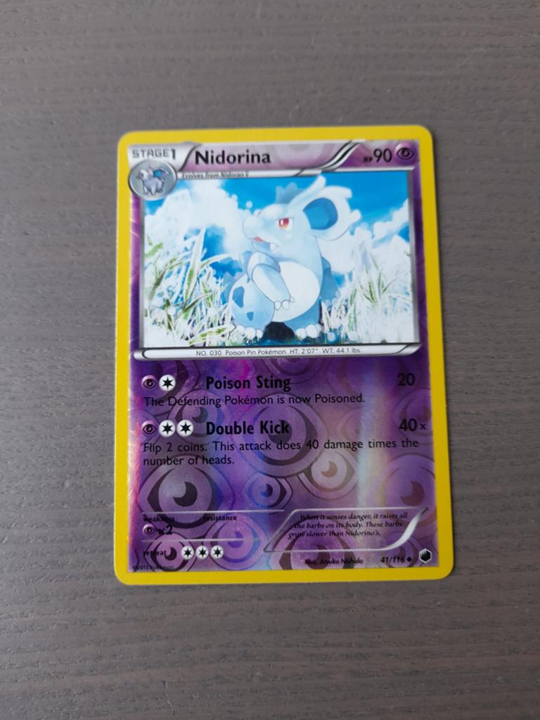 Plasma freeze 41/116 nidorina reverse, Ophalen of Verzenden, Zo goed als nieuw, Losse kaart, Foil