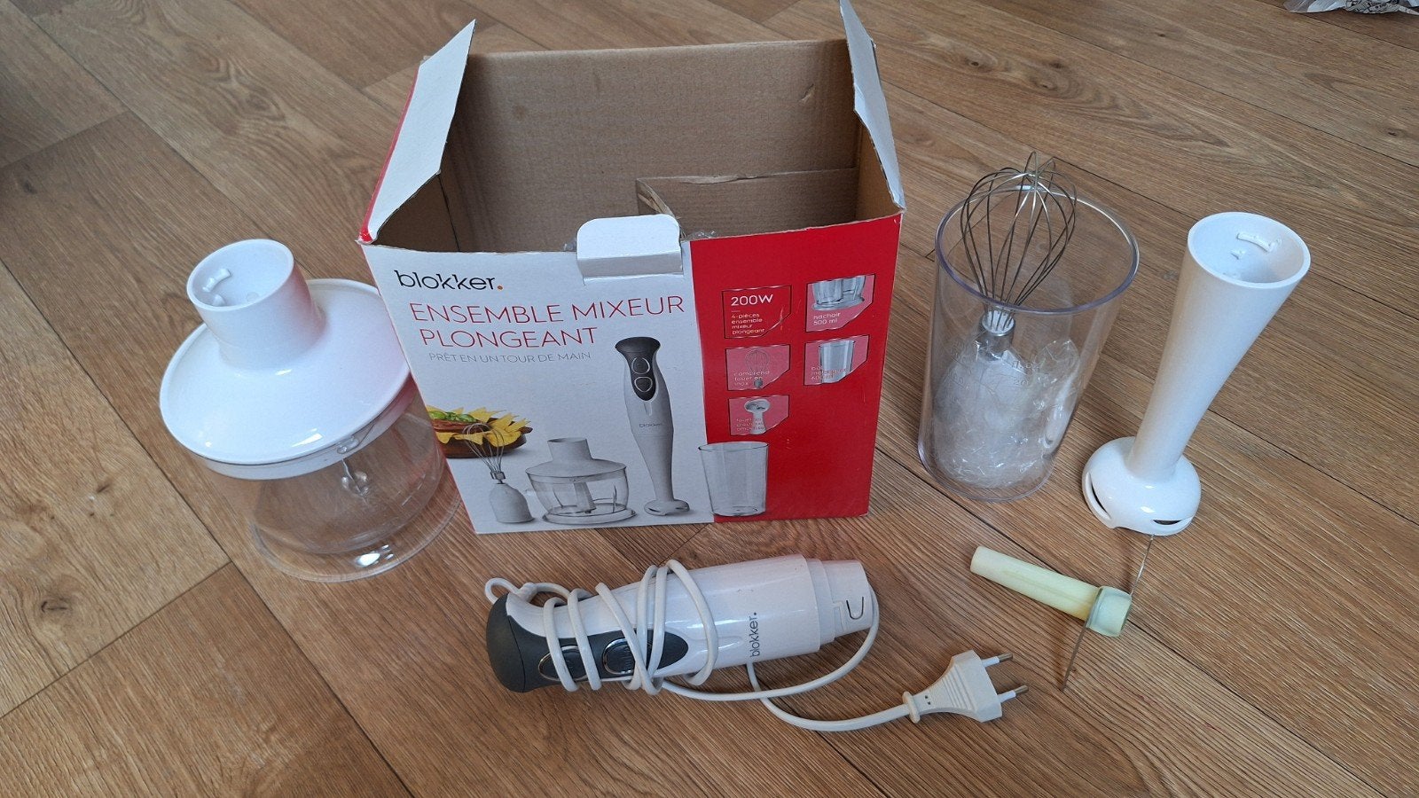 Blokker Staafmixer Set - Keukenmachine met Accessoires, Witgoed en Apparatuur, Keukenmixers, Minder dan 1 liter, Ophalen of Verzenden