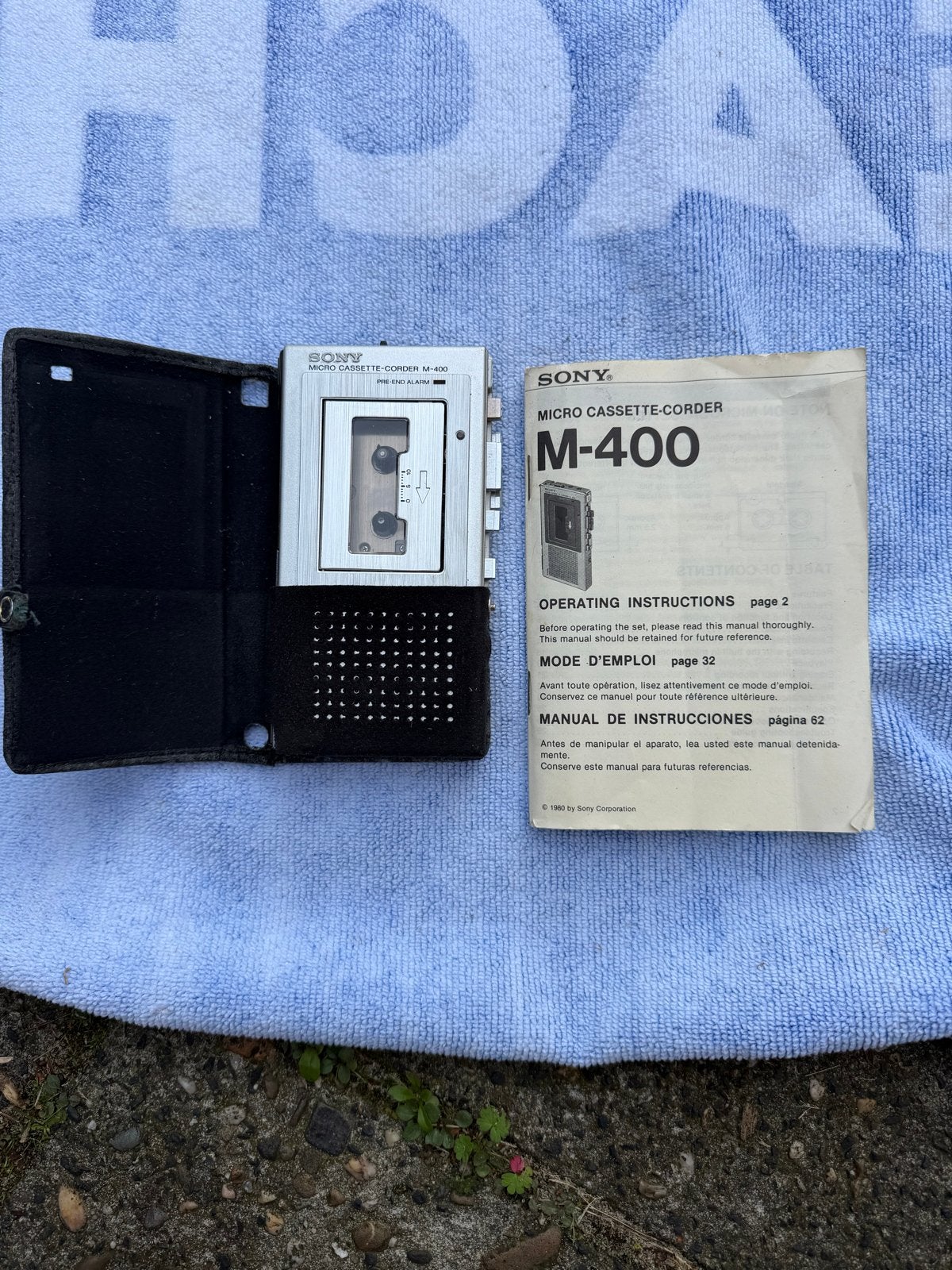 Sony Micro Cassette-Corder M-400 met handleiding, Ophalen of Verzenden, Bandrecorder