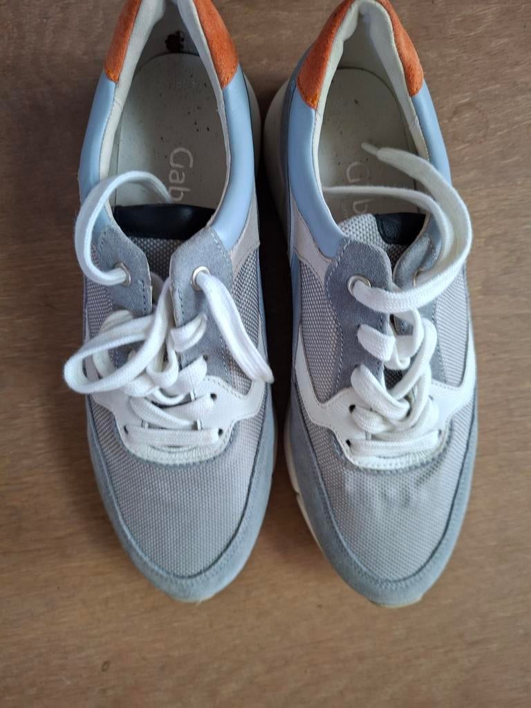 Sneakers Gabor lichtblauw maat 5 1/2 wijdte G, Ophalen of Verzenden, Zo goed als nieuw, Blauw, Sneakers of Gympen