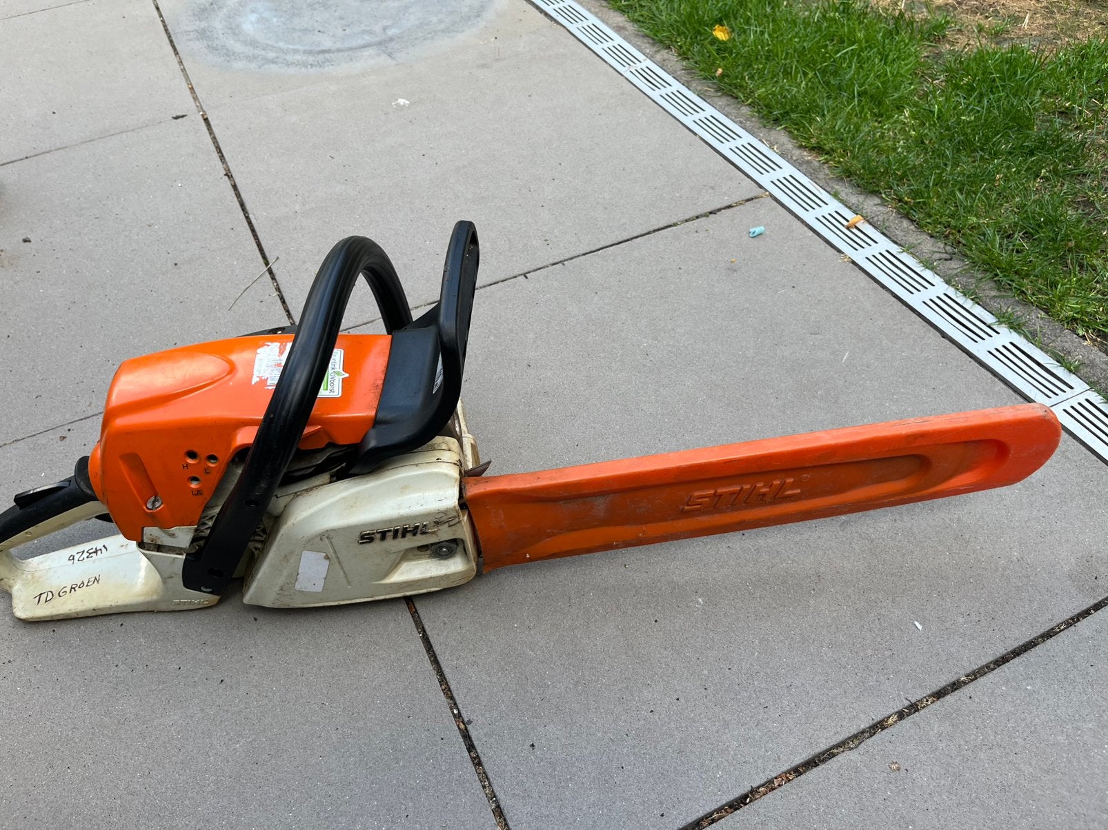 Stihl kettingzaag, Ophalen, Zo goed als nieuw, Benzine