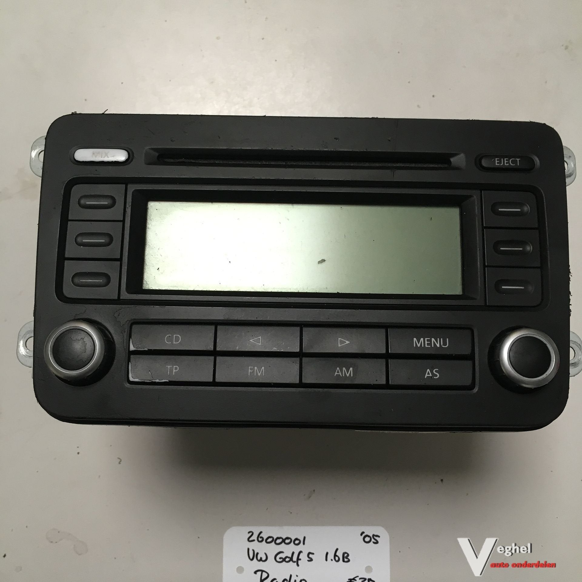 Vw Golf 5 1.6B 2005 5drs 2600001   Radiocd, Ophalen of Verzenden, -, -, -