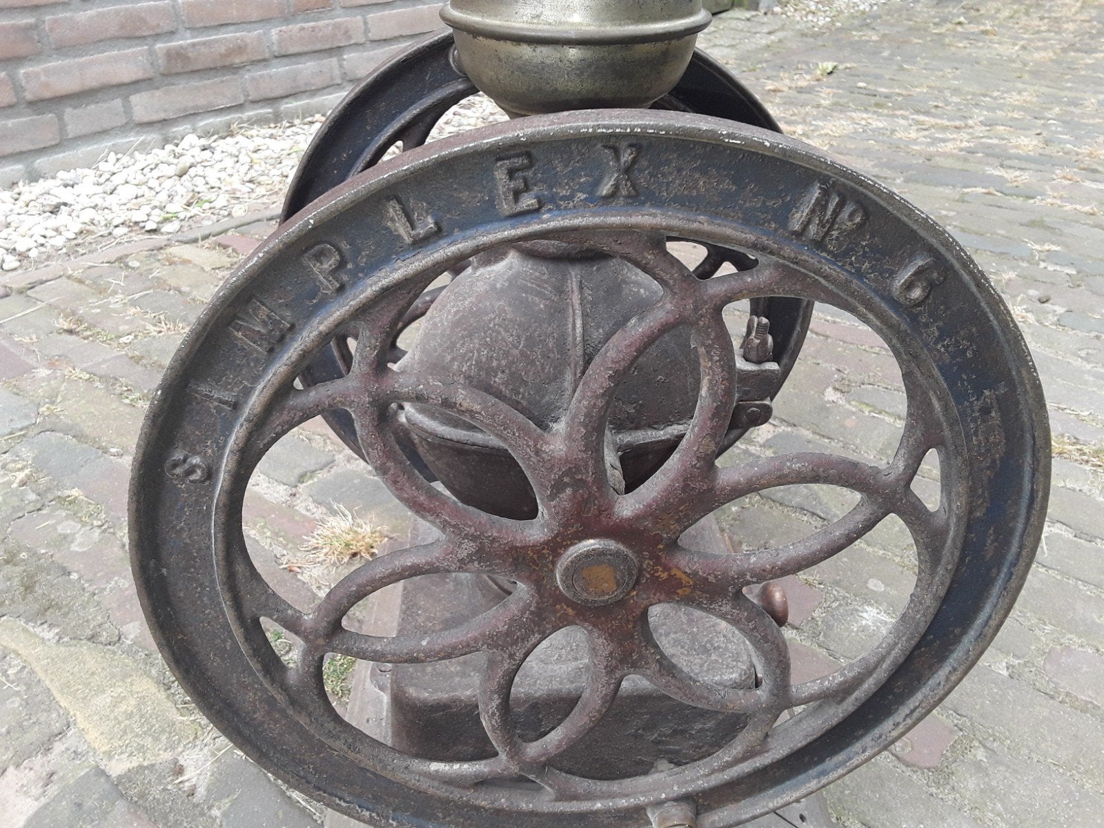 Simplex no 6 antieke koffiemolen in orginele werkende staat, Ophalen of Verzenden