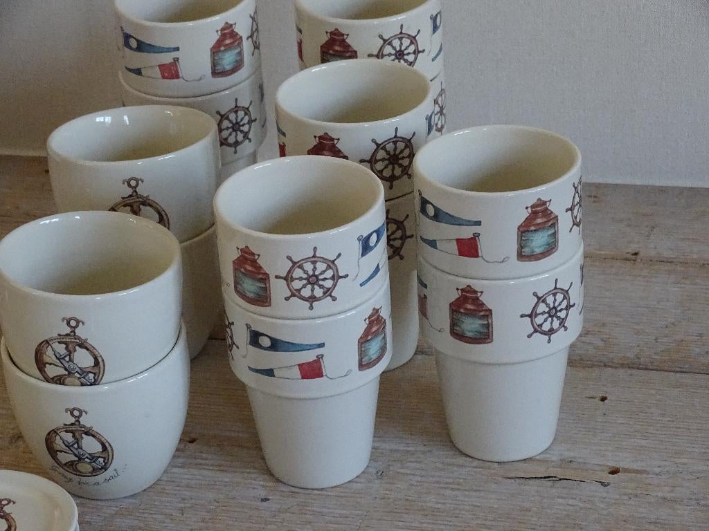 Servies, Jet (by Ter Steege), GOING FOR A SAIL, z.g.a.n., Overige typen, Ophalen of Verzenden, Zo goed als nieuw, Overige stijlen