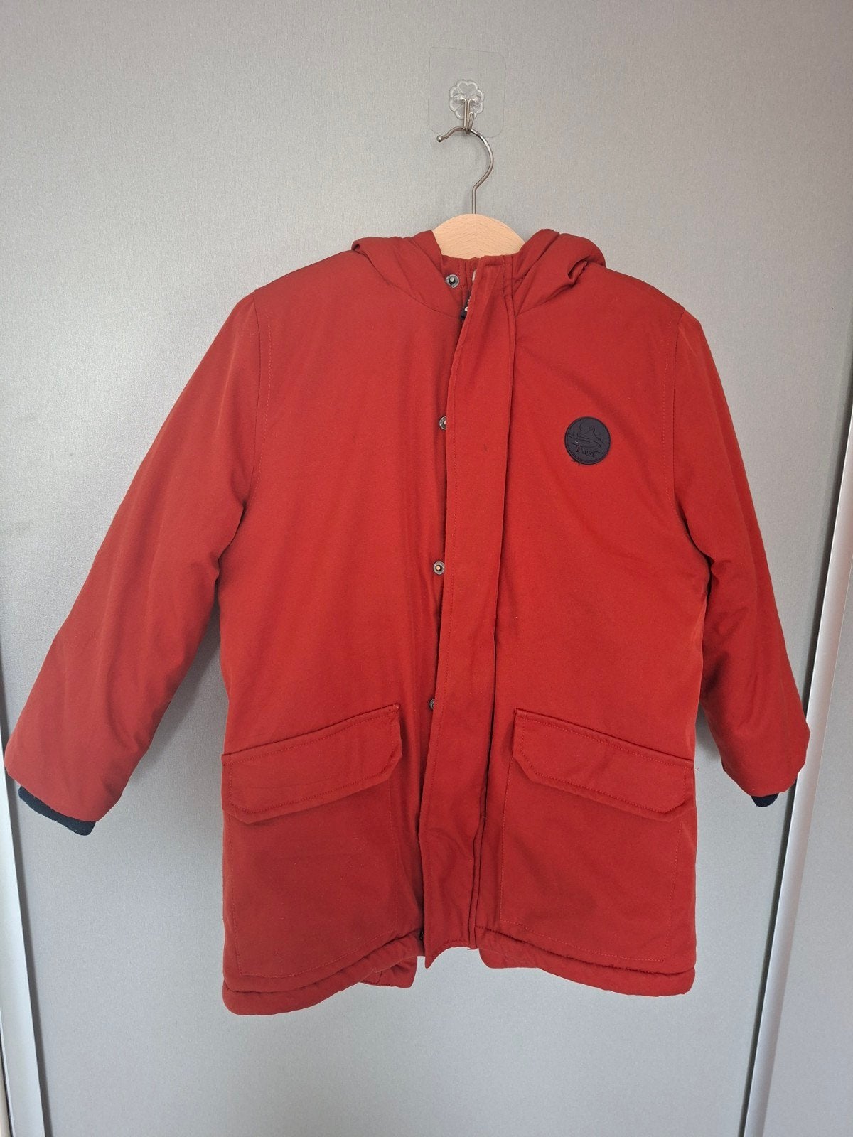 B.Nosy winterjas maat 116, rood met teddy voering, Ophalen, Gebruikt, B.Nosy, Jongen of Meisje