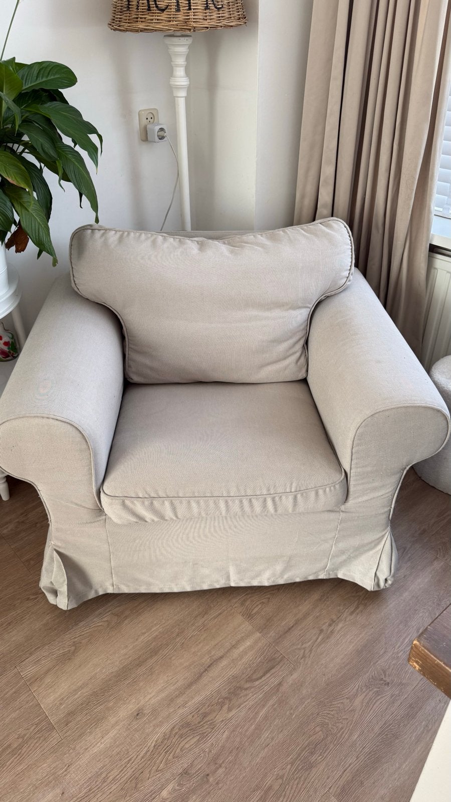 Comfortabele Ektorp fauteuil - Kleine gebruikssporen, Ophalen, Gebruikt, Overige kleuren, Eén