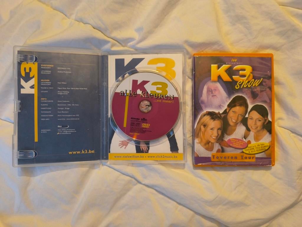 K3 DVD's: Alle Kleuren & Toveren Tour Show, Alle leeftijden, Ophalen of Verzenden, Gebruikt