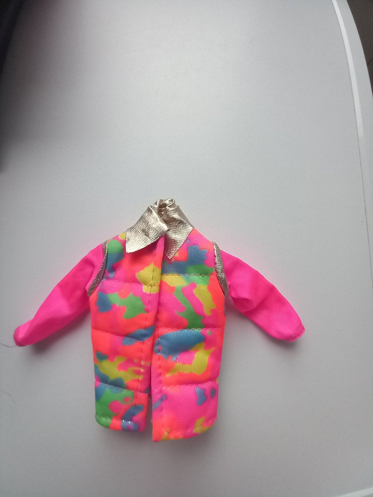 Vintage Barbie Ski Fun jasje., Verzenden, Gebruikt, Kleertjes
