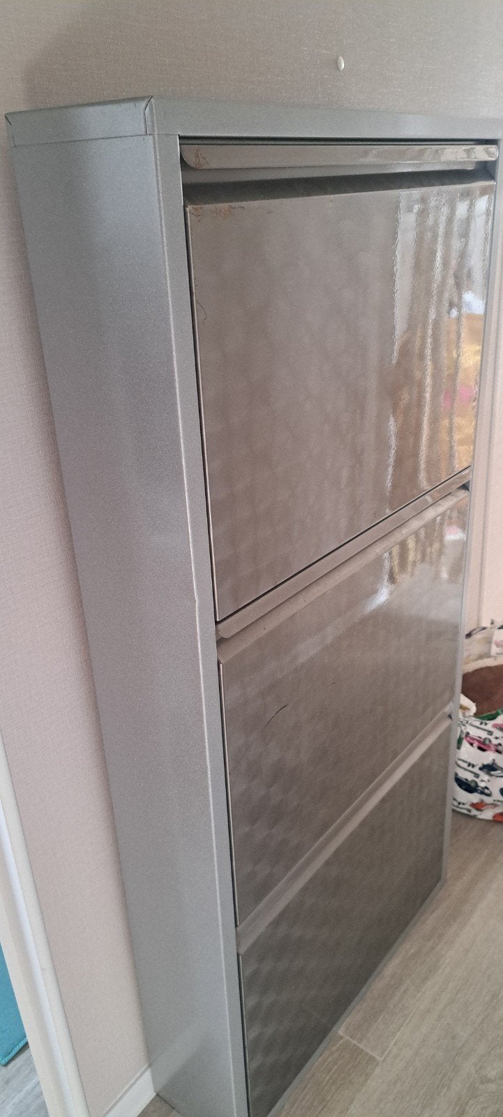 Plaatstaal schoenenkast look like ikea Trones 1 geheel, Ophalen, Gebruikt, 25 tot 50 cm, 50 tot 100 cm
