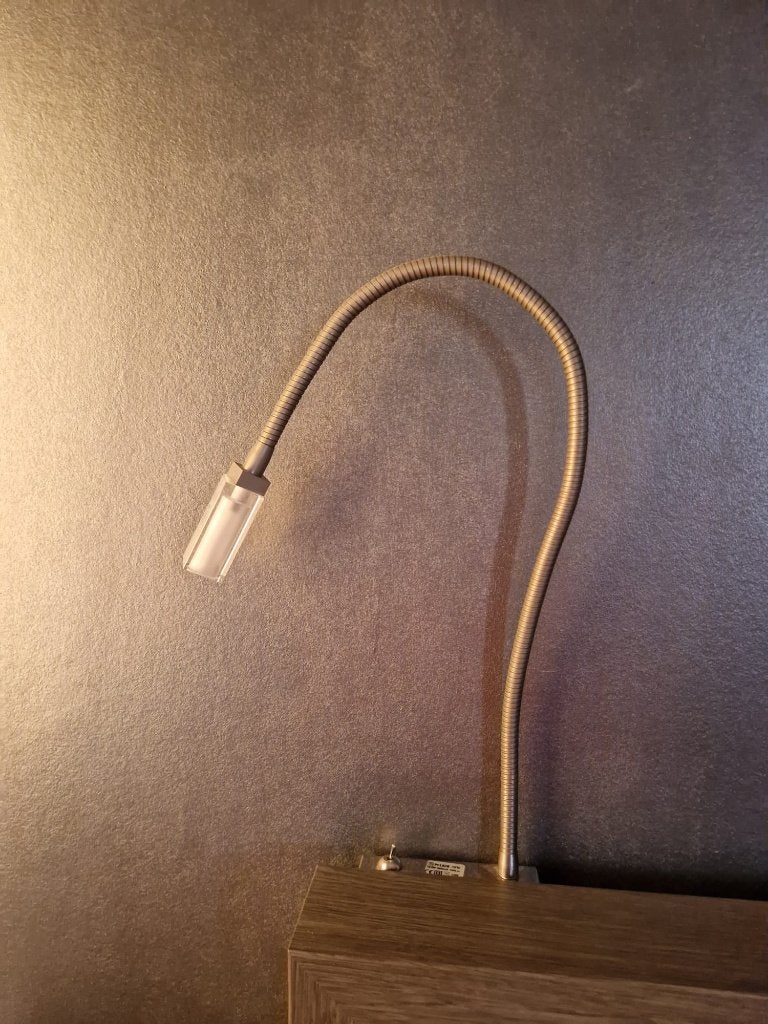 Flexibele LED leeslamp / bedlamp 3W – 160 lumen – PFL828, Gebruikt, Grijs, Ophalen of Verzenden, Metaal