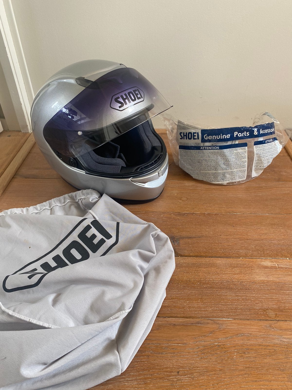 Motorhelm van Shoei maat S, Motoren, Ophalen of Verzenden, Integraalhelm, S, Shoei