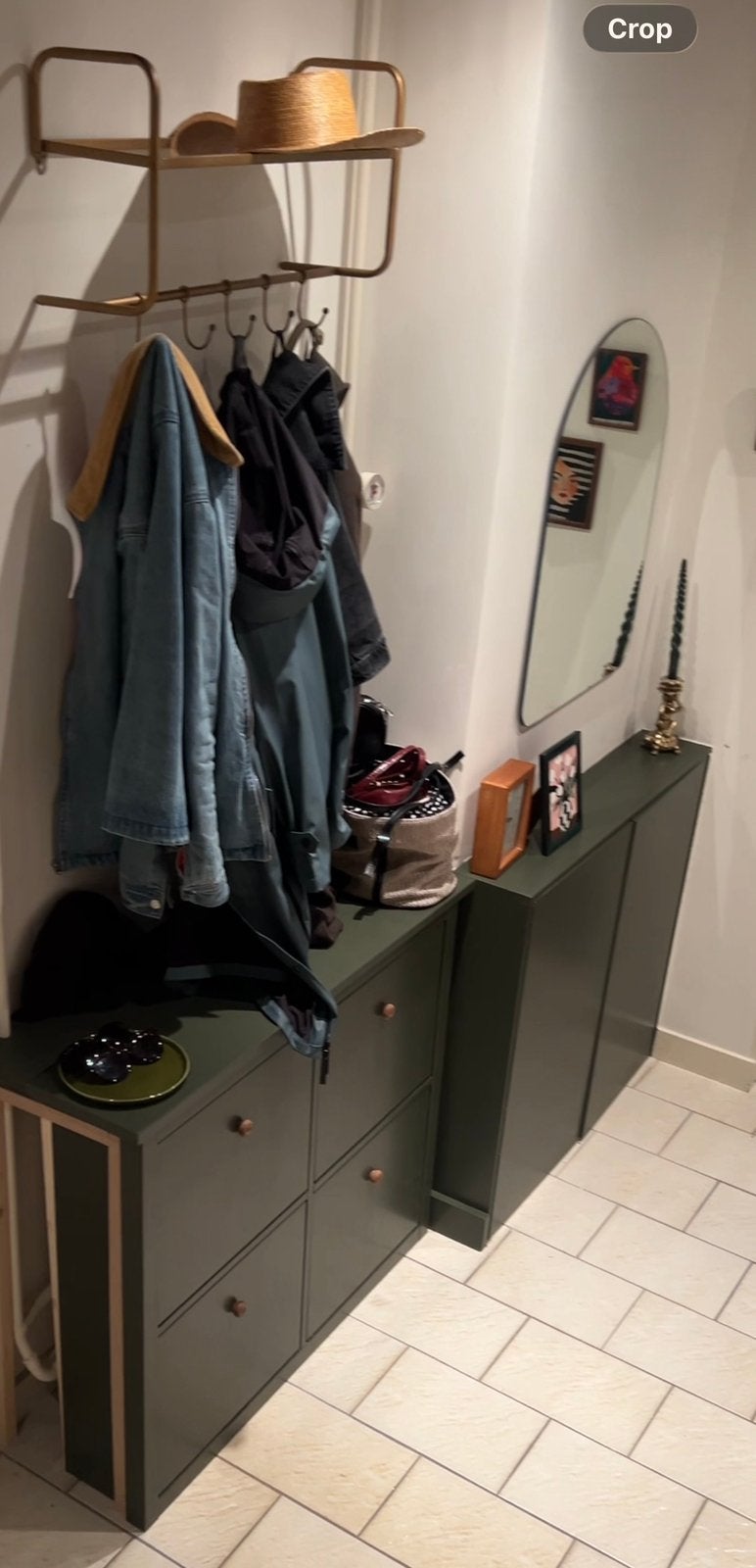 Ikea Hemnes schoenenkast | Mos groen, Ophalen of Verzenden, Gebruikt
