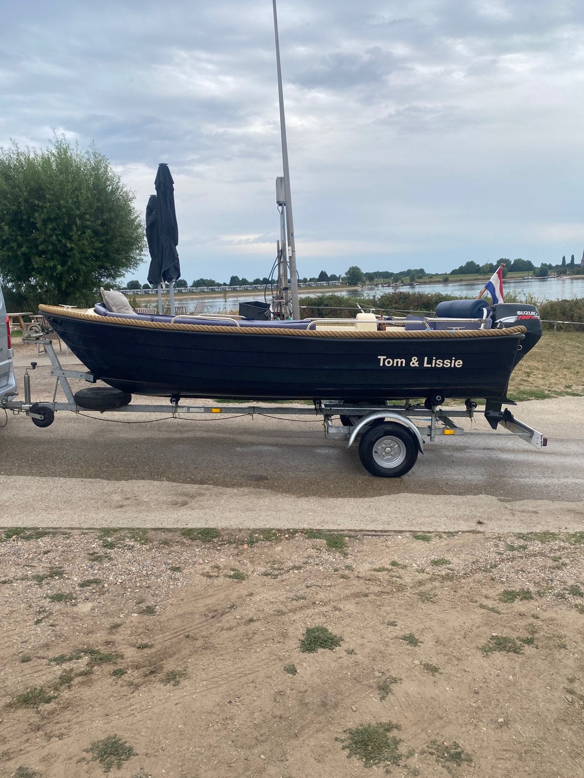 Leuke sloep 430 9.9pk suzuki, Watersport en Boten, Ophalen, Zo goed als nieuw, Overige typen