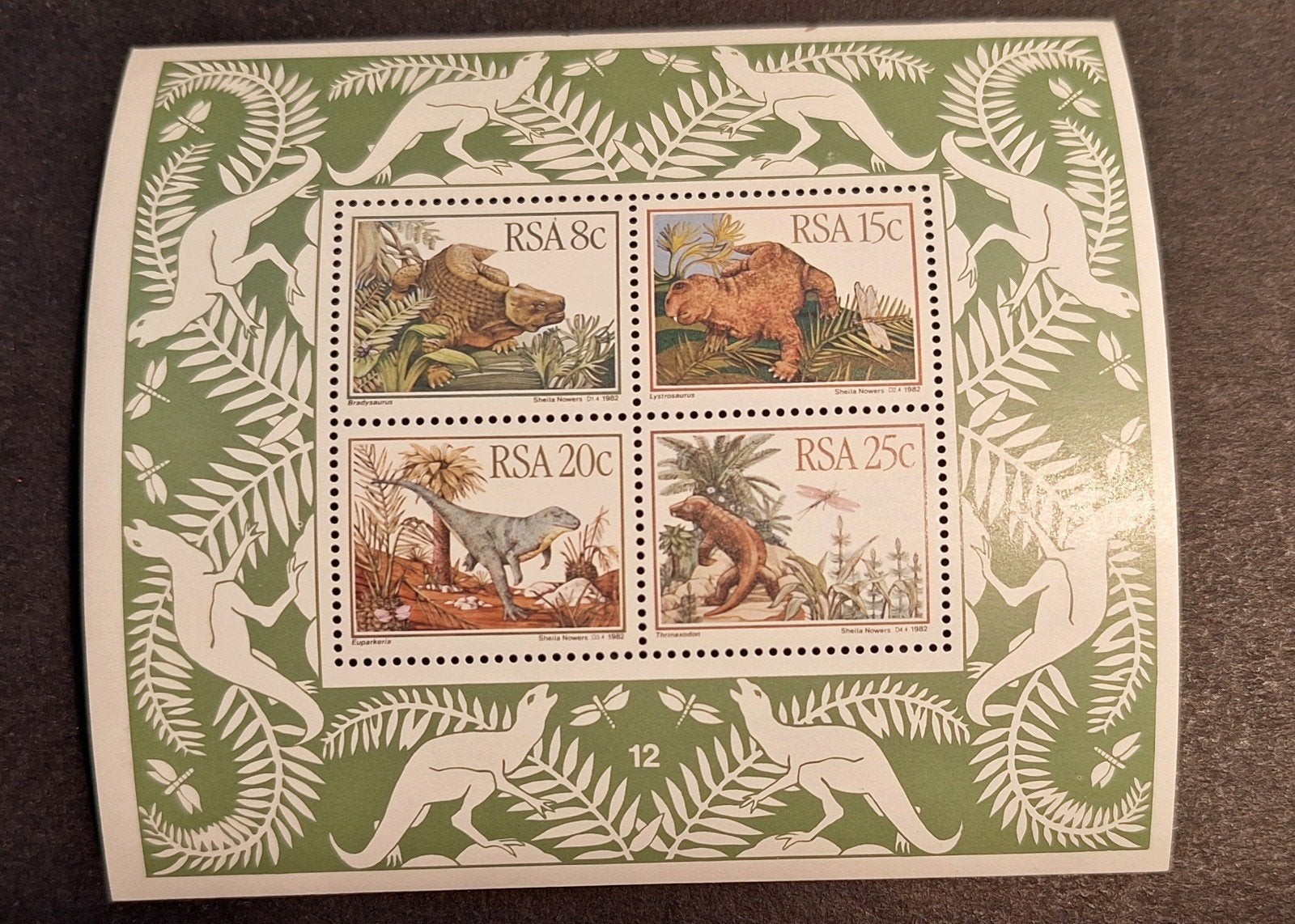 1982 ZUID-AFRIKA ** - BLOK prehistorie **, Postzegels en Munten, Postzegels | Afrika, Ophalen of Verzenden, Zuid-Afrika, Postfris