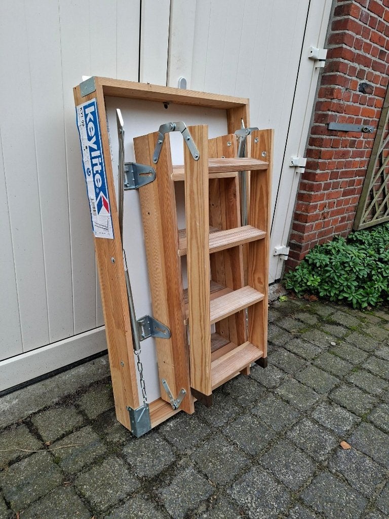 Goede, nette Keylite KYL 09 vlizotrap/ zoldertrap!, Ophalen, Zo goed als nieuw, Opvouwbaar of Inschuifbaar, 2 tot 4 meter