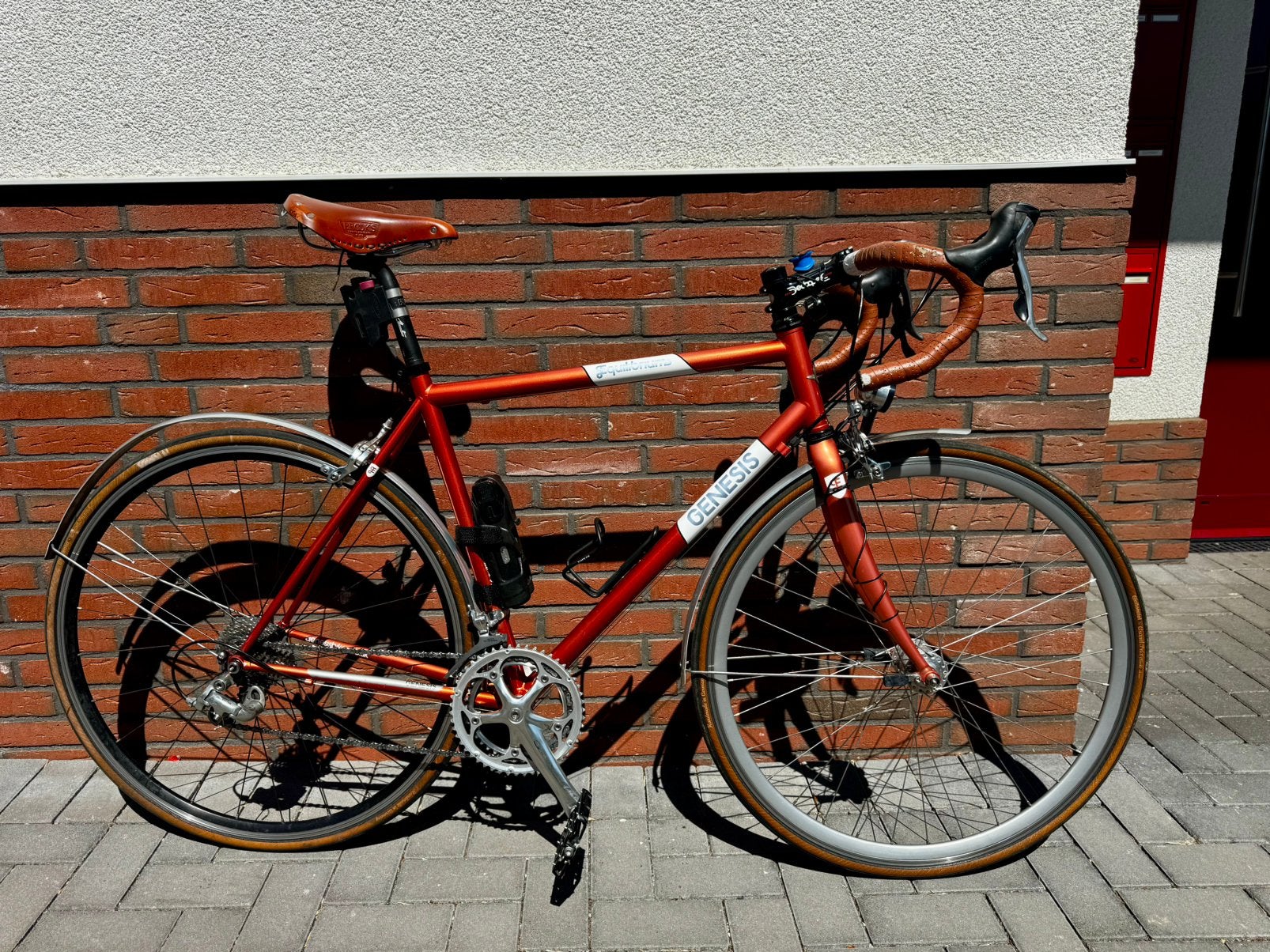 Genesis Equilibrium 54 cm – Stalen Tour / Commuter, 28 inch, Gebruikt, Staal, 15 tot 20 versnellingen