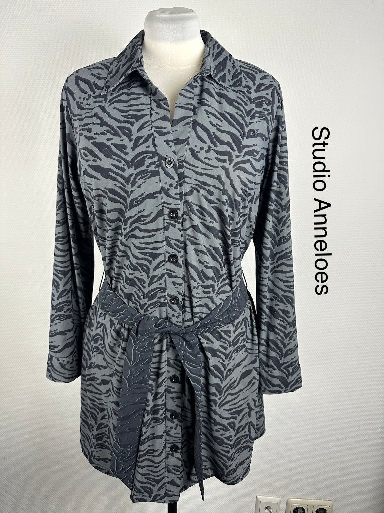 Studio Anneloes Jurk  (mt: 42) XL/379, Studio Anneloes, Zwart, Studio Anneloes, Maat 42/44 (L)