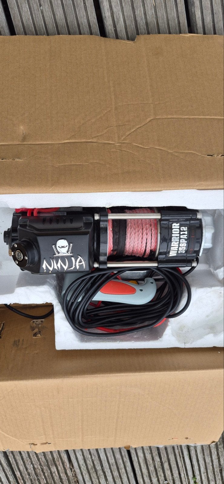 Warrior Ninja 3500PA1.2 Lier - Elektrisch 12V, Ophalen of Verzenden, Zo goed als nieuw, Elektrisch