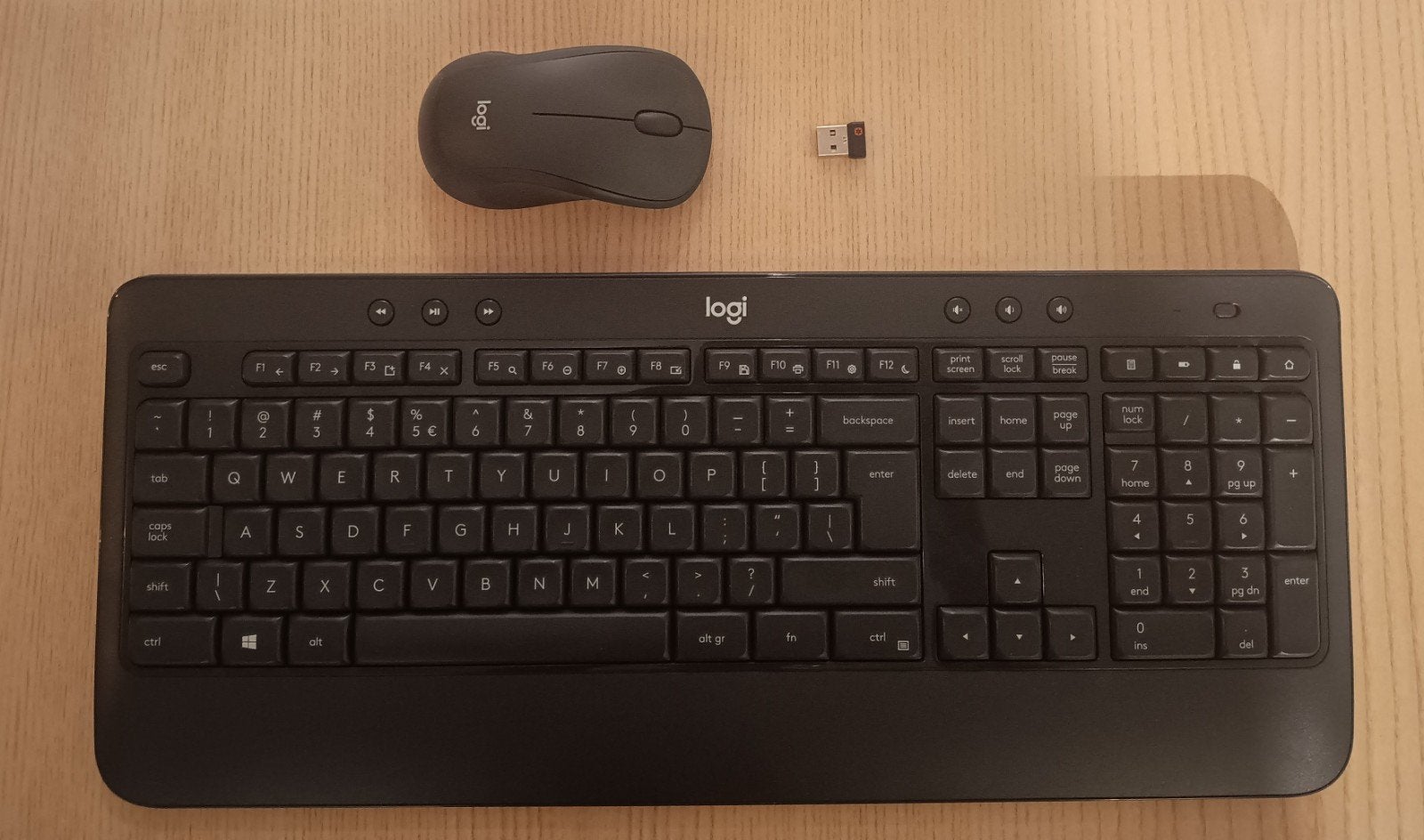 Logitech draadloos toetsenbord en muis set, Muis, Toetsenbord en muis-set, Logitech, Ophalen of Verzenden
