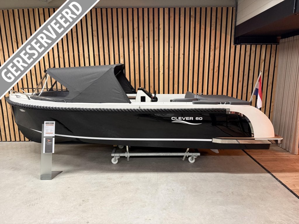 Demo CLEVER 600 DELUXE '40PK HONDA' AUDIO KOELKST LED! 2026!, Watersport en Boten, Tender, 0 cm, 2 m, Clever