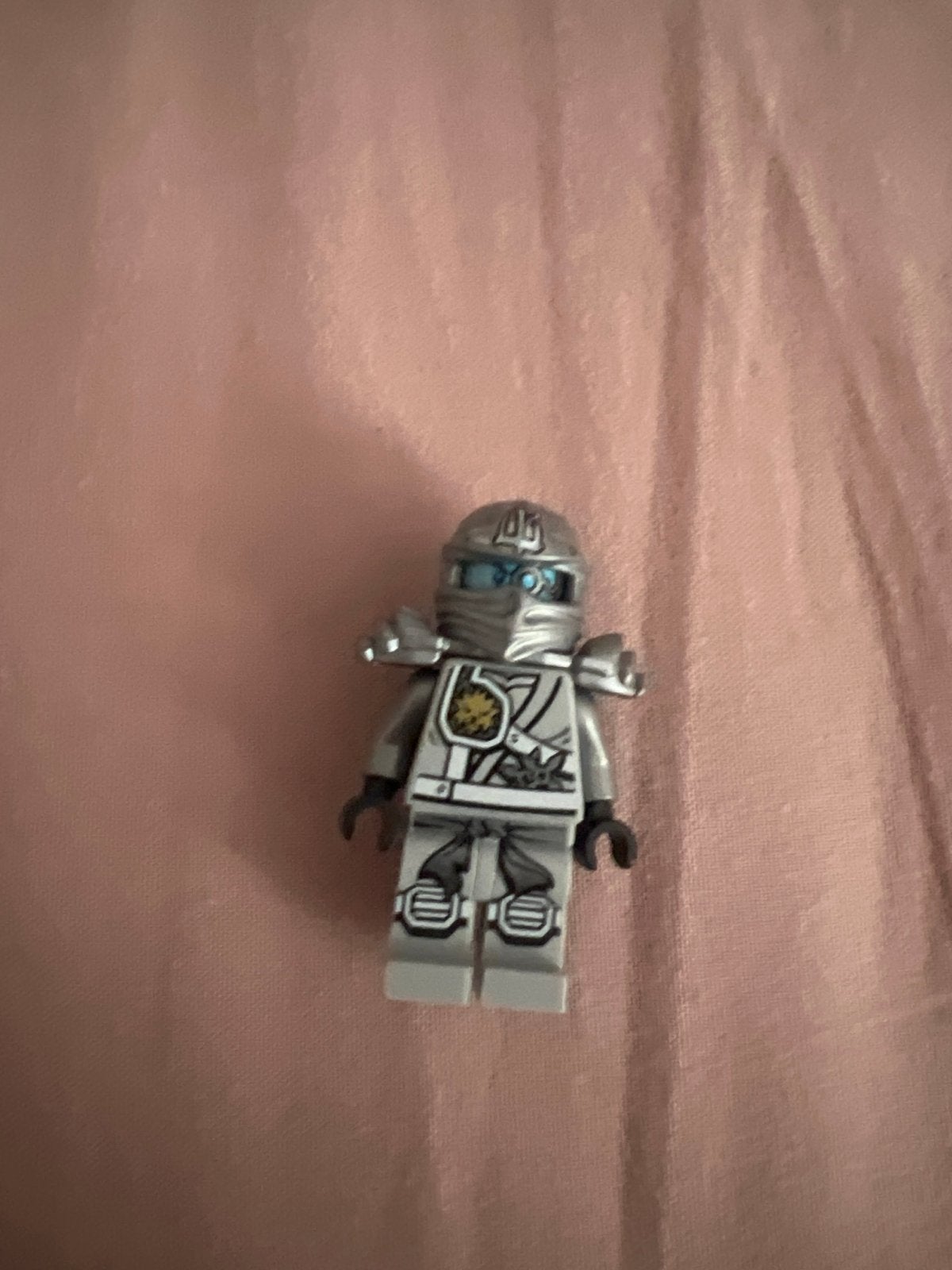 LEGO Ninjago Zane Minifiguur - Zilveren Ninja, Ophalen of Verzenden, Gebruikt, Overige merken