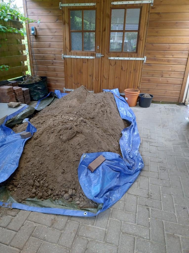 Zwarte grond, modder, Tuin en Terras, Zand, Ophalen, Overige typen