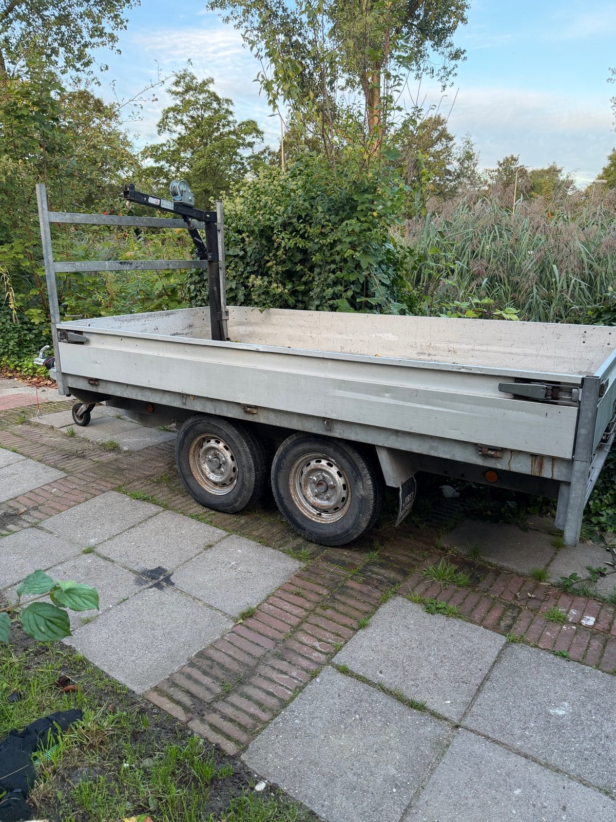 Henra aanhangwagen met kraan, Auto diversen, Ophalen of Verzenden, Gebruikt